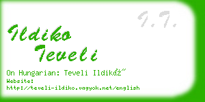 ildiko teveli business card